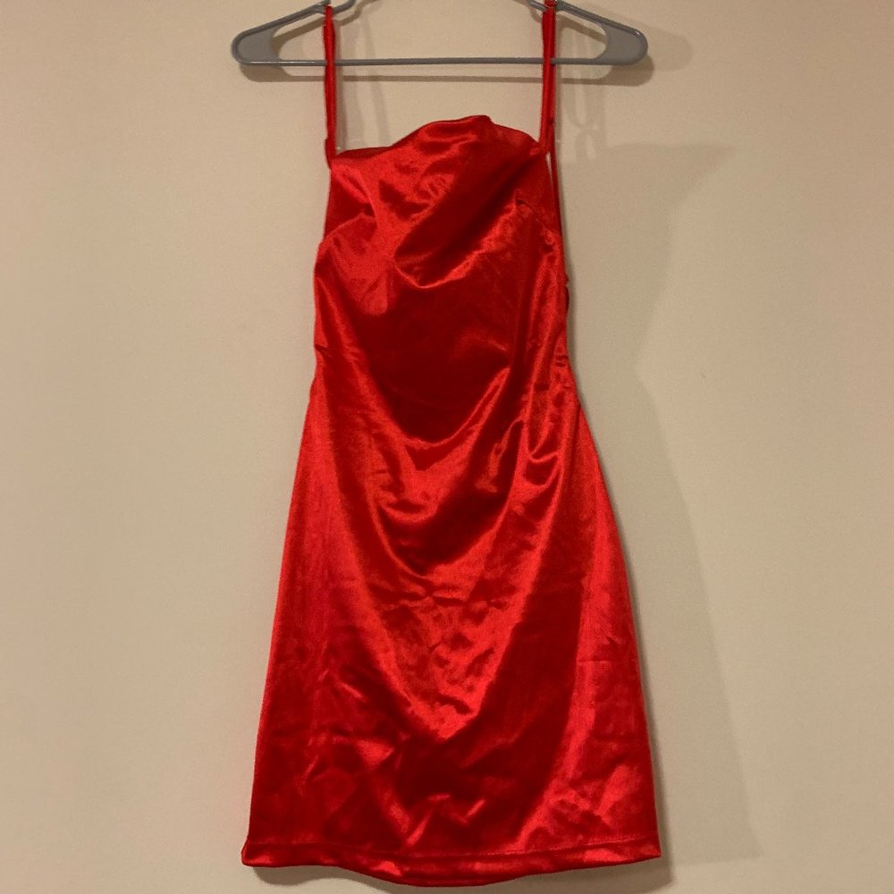 Satin Mini Dress